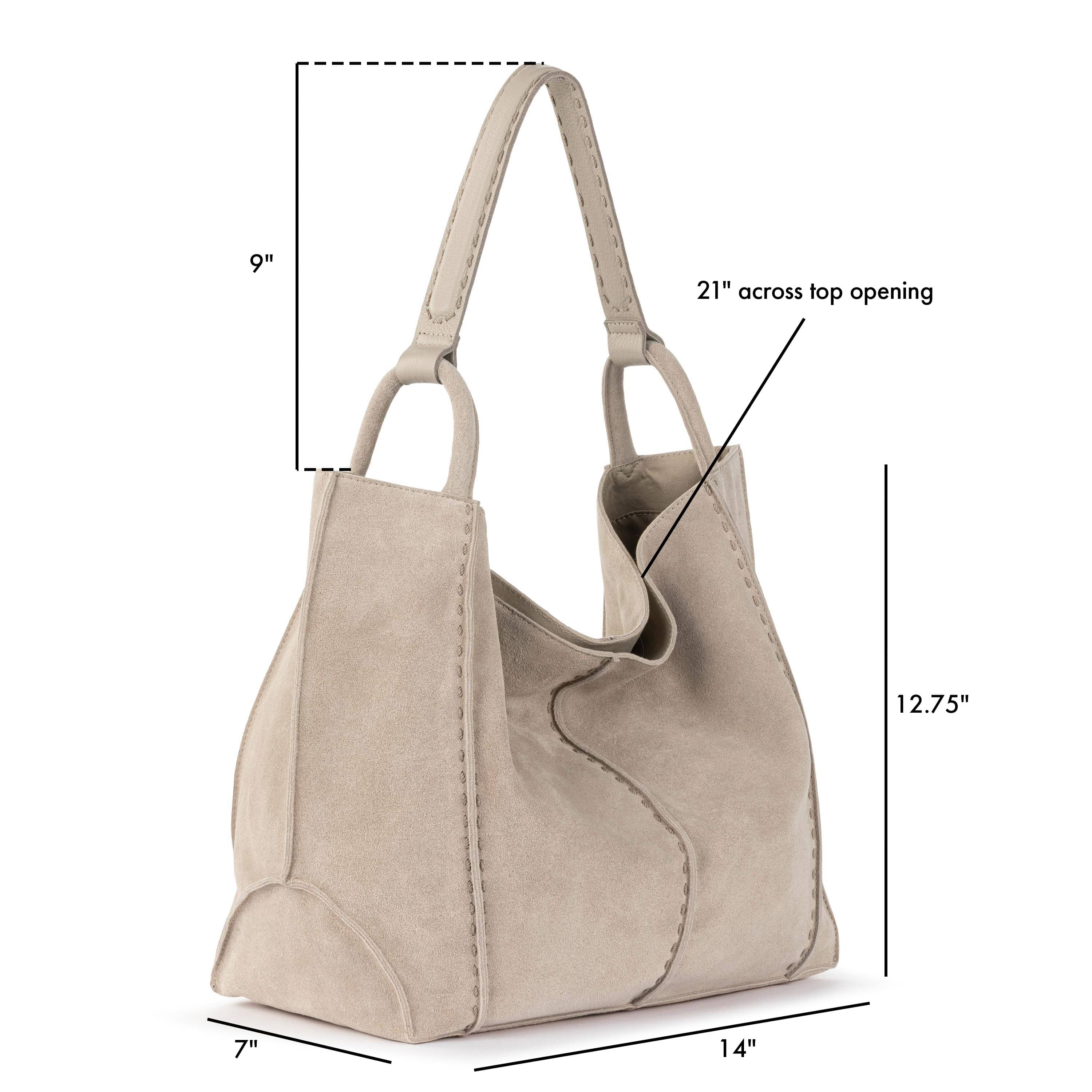 The Sak Los Feliz Large Tote - Leather - Sand Suede