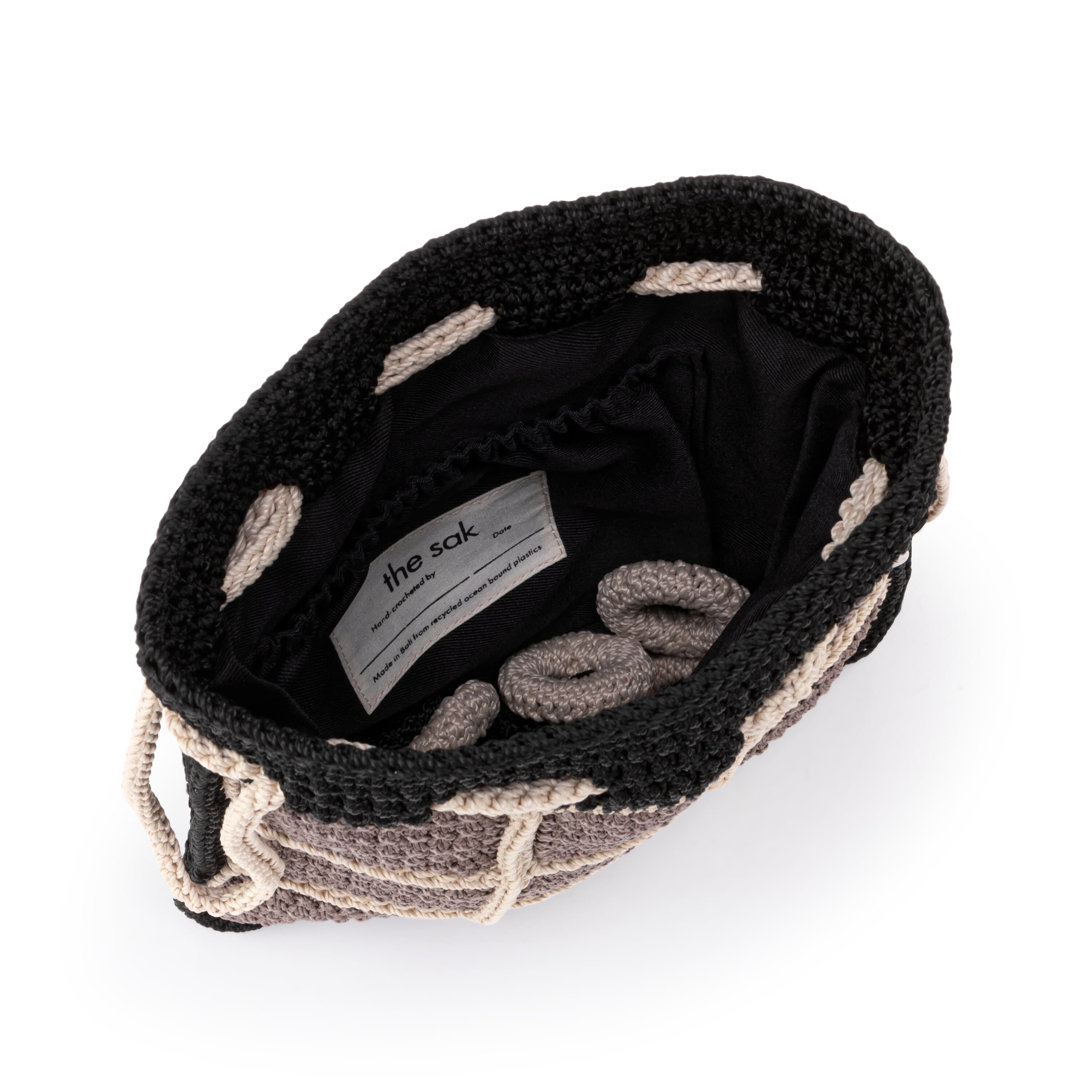 The Sak Brixton Tic-Tac-Toe Set - Hand Crochet - Black Multi