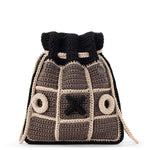 The Sak Brixton Tic-Tac-Toe Set - Hand Crochet - Black Multi