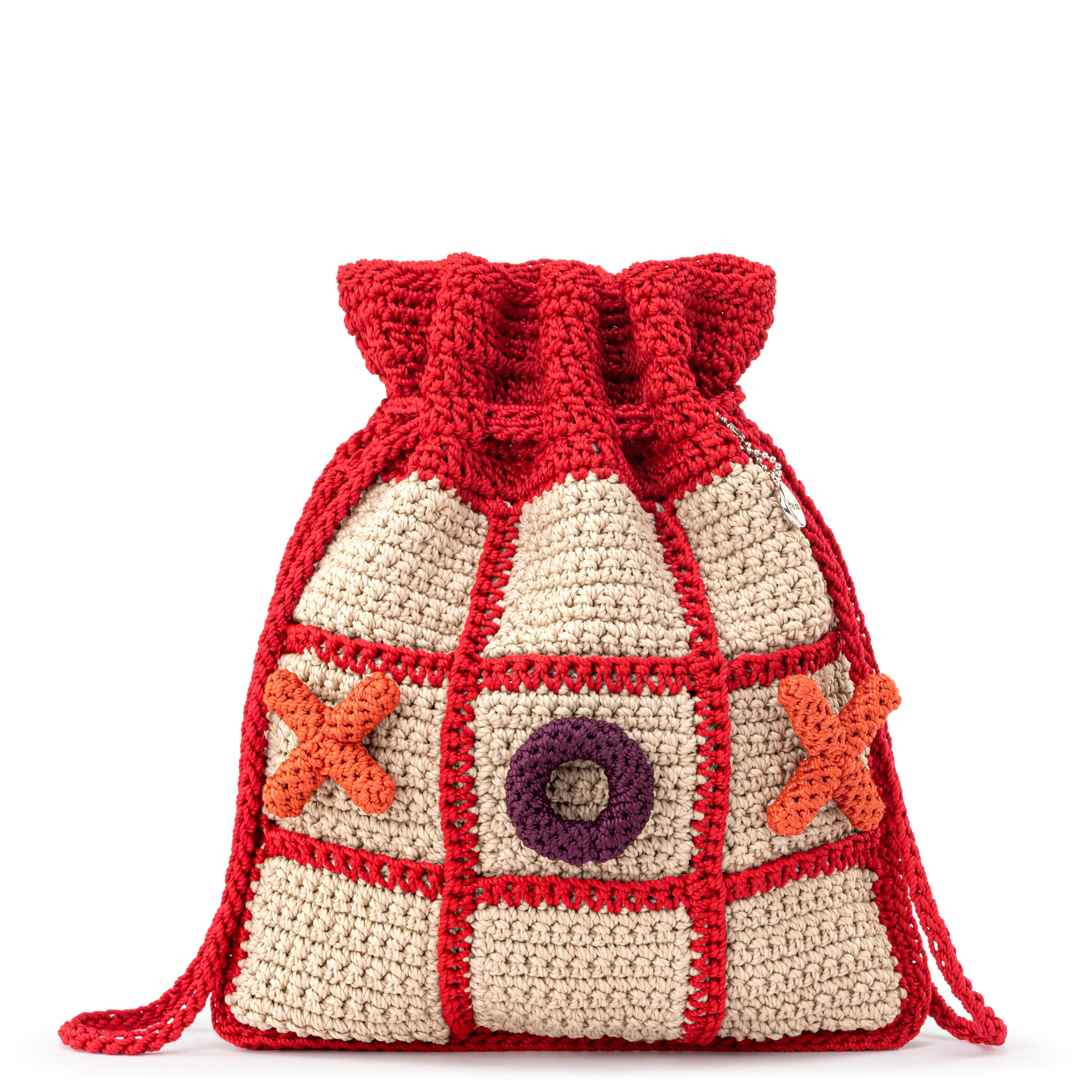 The Sak Brixton Tic-Tac-Toe Set - Hand Crochet - Rainbow