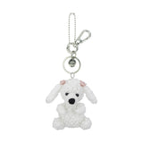 The Sak Yarnicharmz Dangle - Hand Crochet - White Poodle
