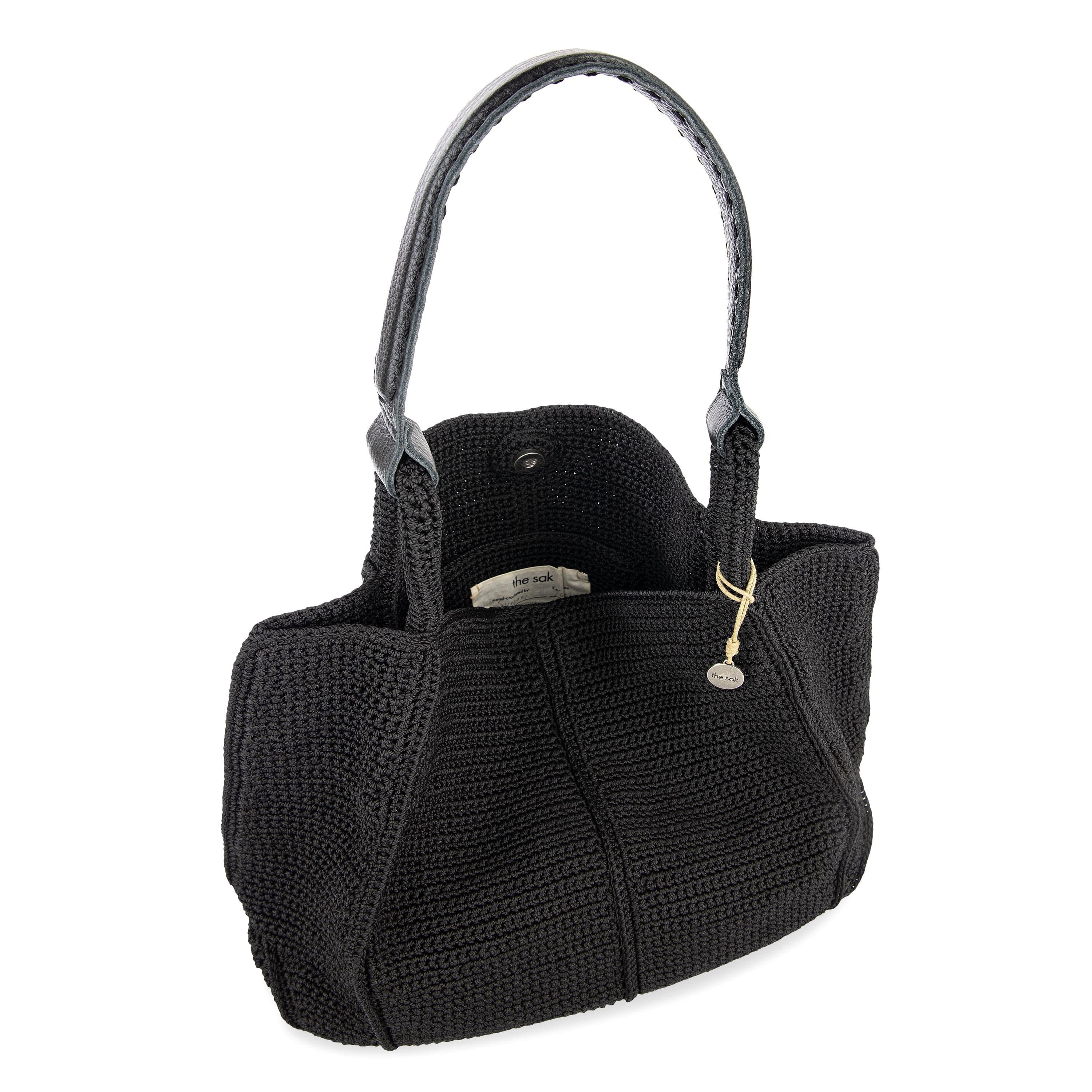 The Sak Los Feliz Large Tote - Hand Crochet - Black