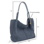 The Sak Los Feliz Large Tote - Hand Crochet - Maritime