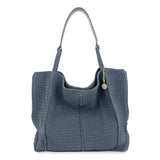 The Sak Los Feliz Large Tote 3 Piece Set - Hand Crochet - Maritime