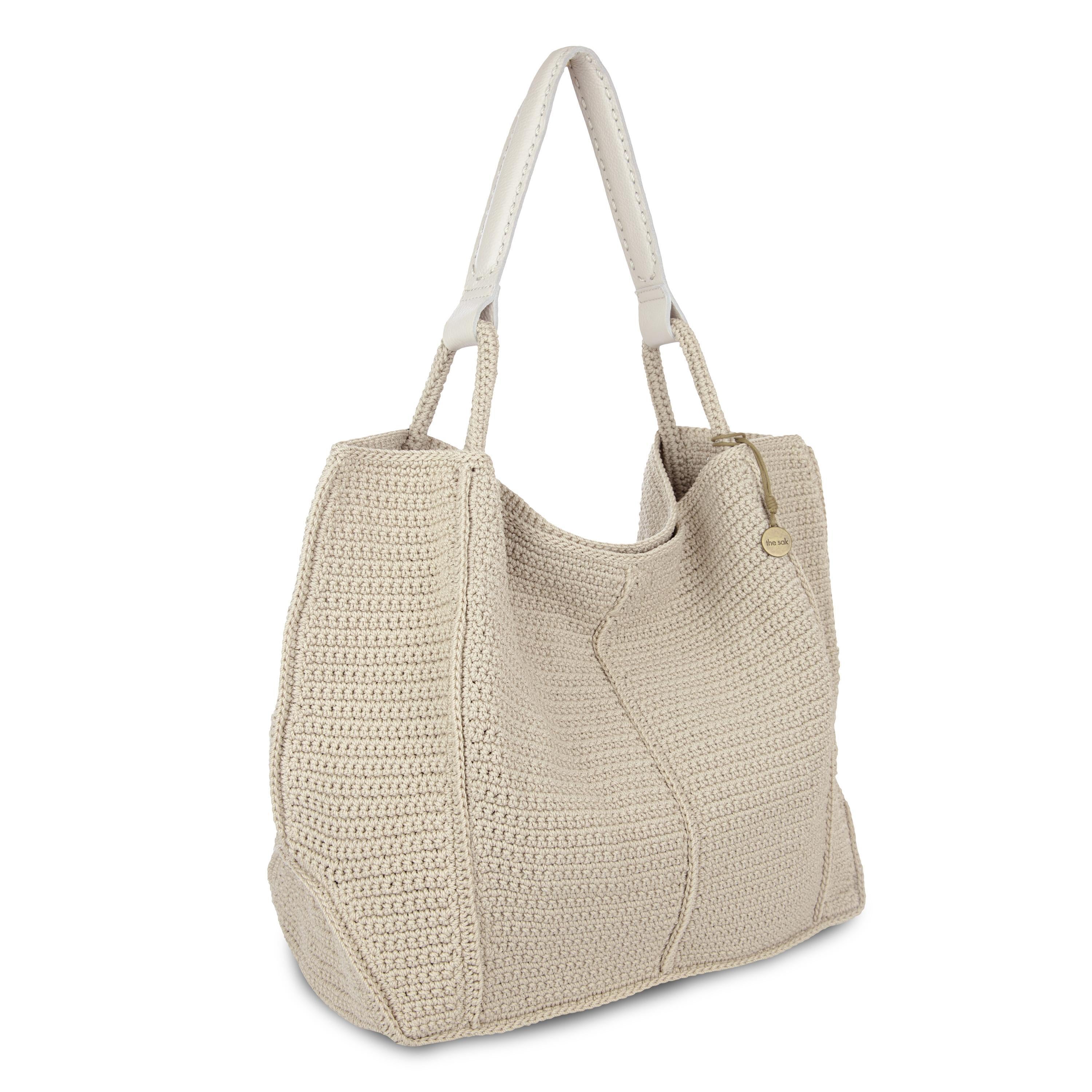 The Sak Los Feliz Large Tote - Hand Crochet - Ecru