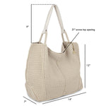 The Sak Los Feliz Large Tote - Hand Crochet - Ecru