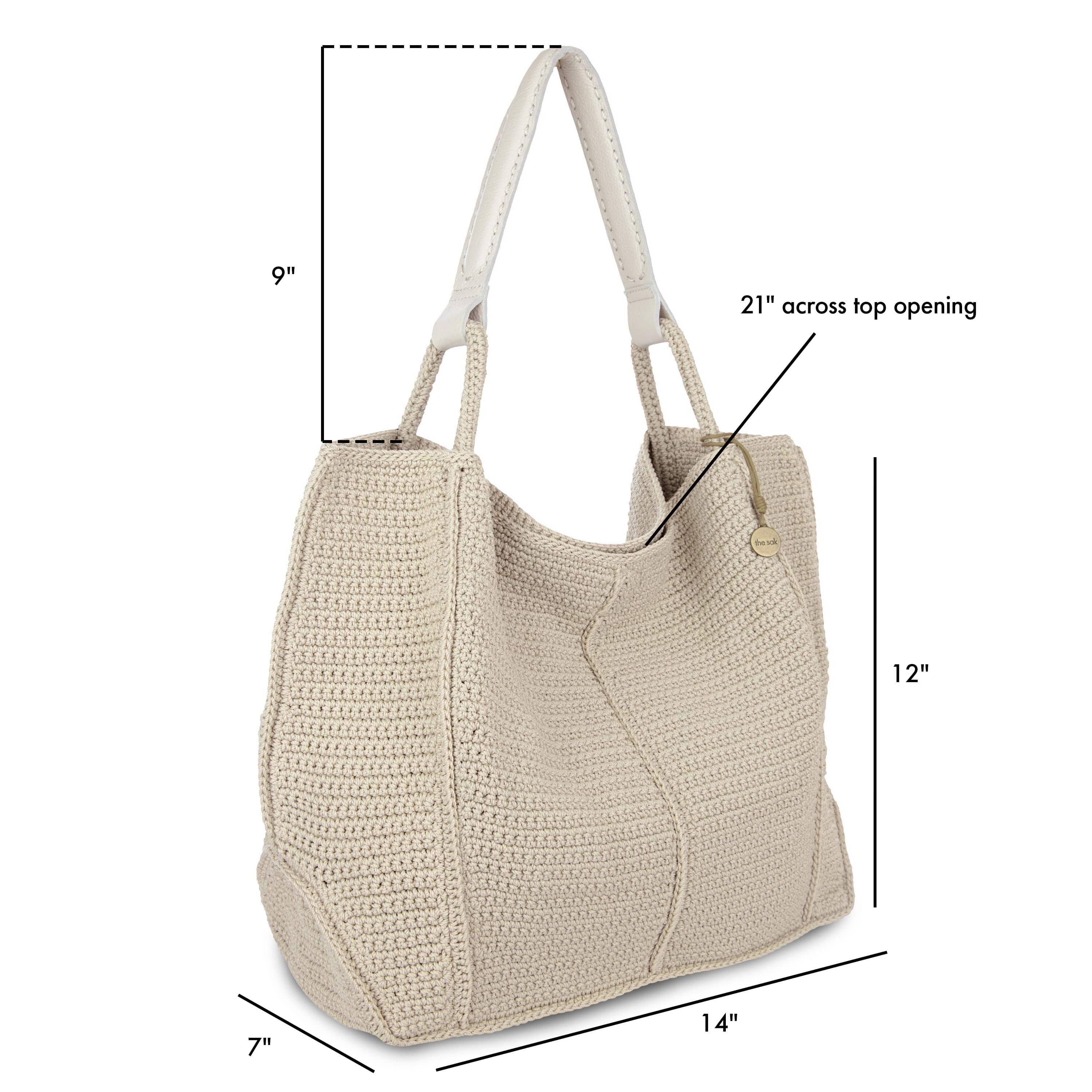 The Sak Los Feliz Large Tote - Hand Crochet - Ecru