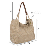 The Sak Los Feliz Large Tote - Hand Crochet - Bamboo Static