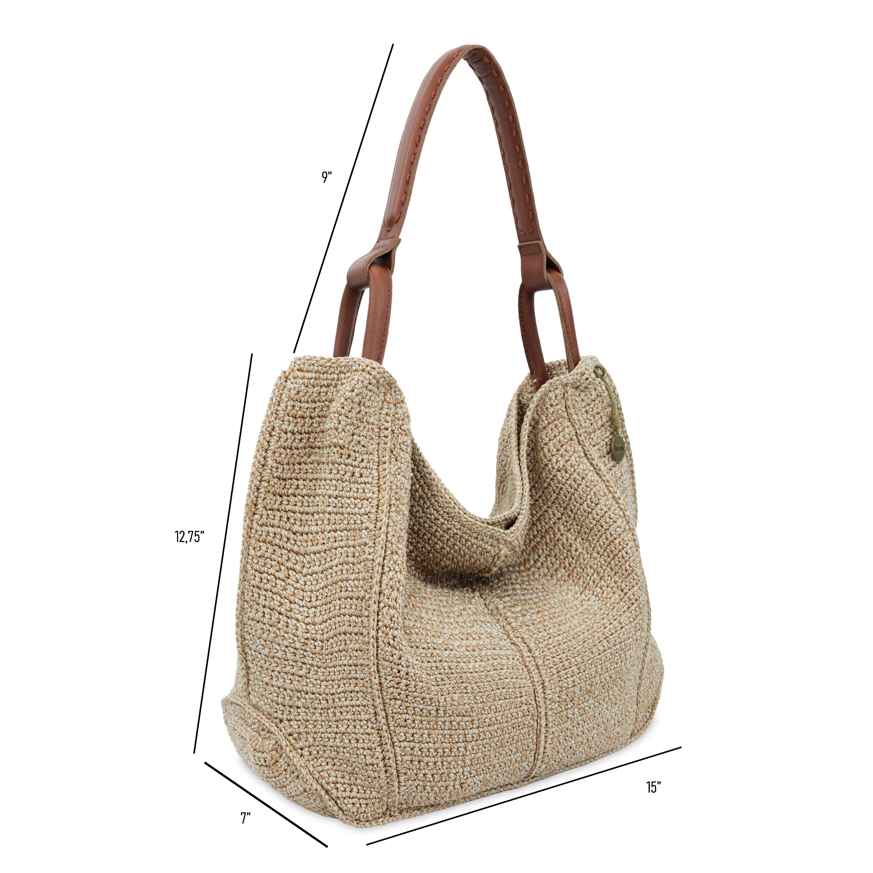 The Sak Los Feliz Large Tote - Hand Crochet - Bamboo Static