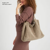 The Sak Los Feliz Large Tote - Hand Crochet - Bamboo Static