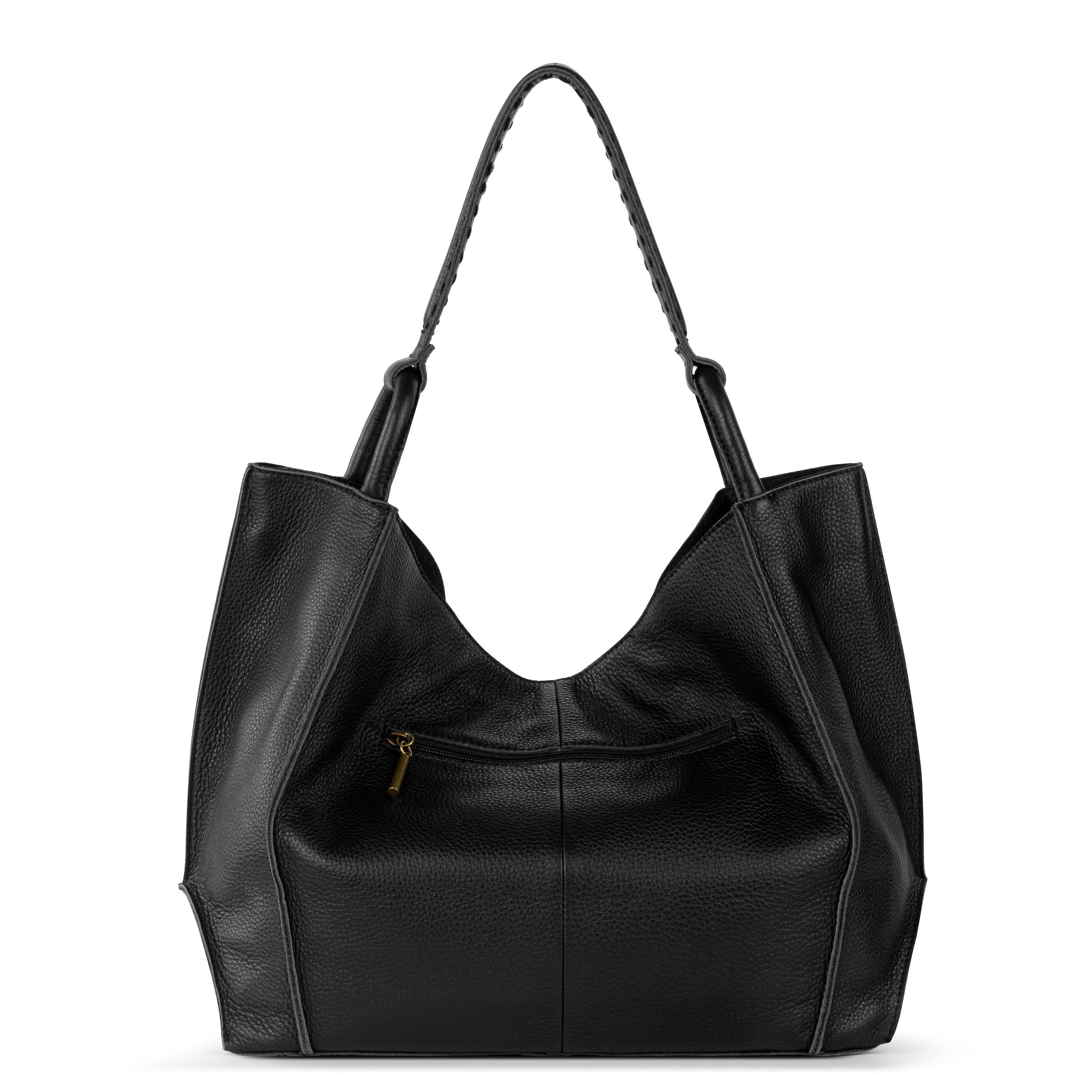 The Sak Los Feliz Large Tote - Leather - Black Pebble