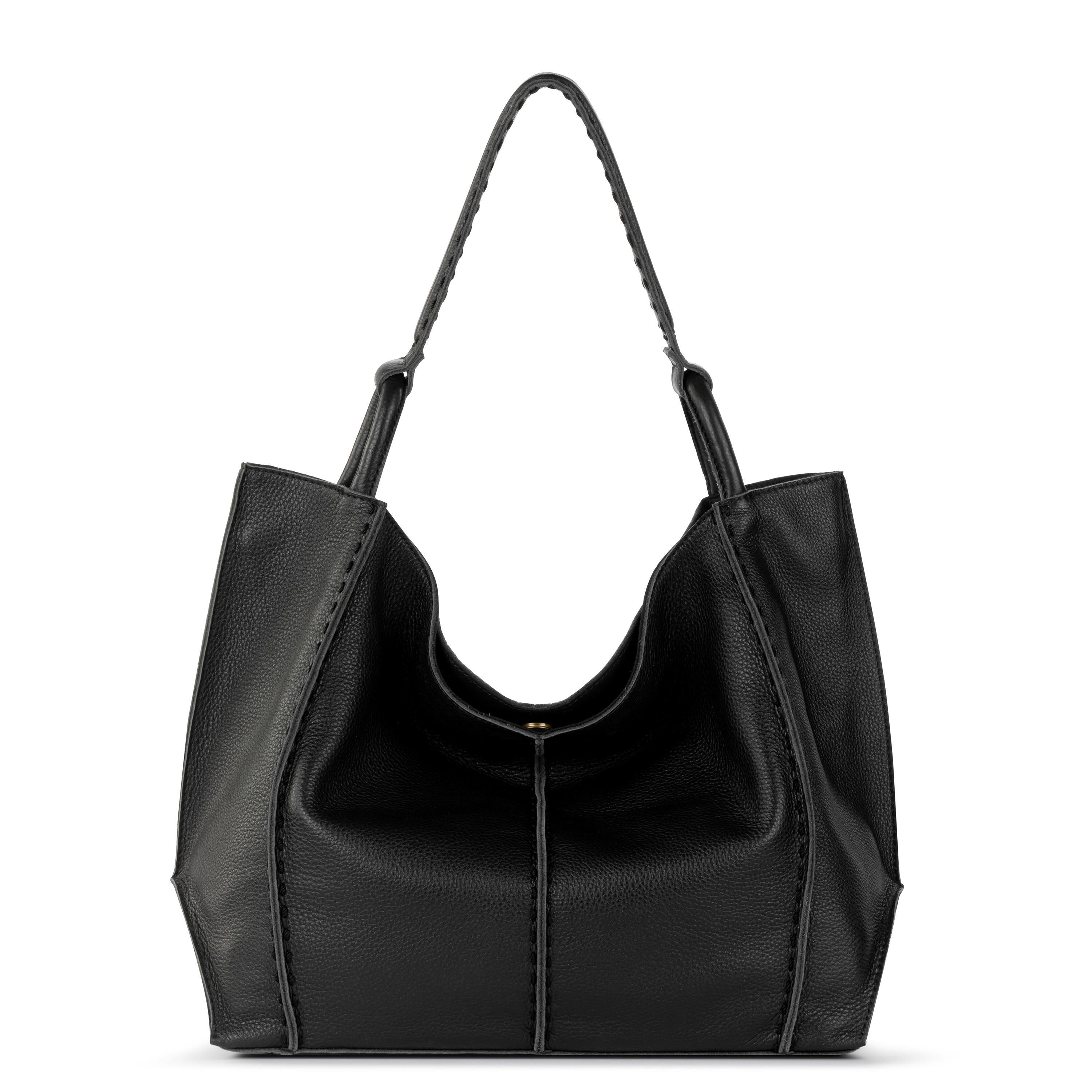 The Sak Los Feliz Large Tote - Leather - Black Pebble