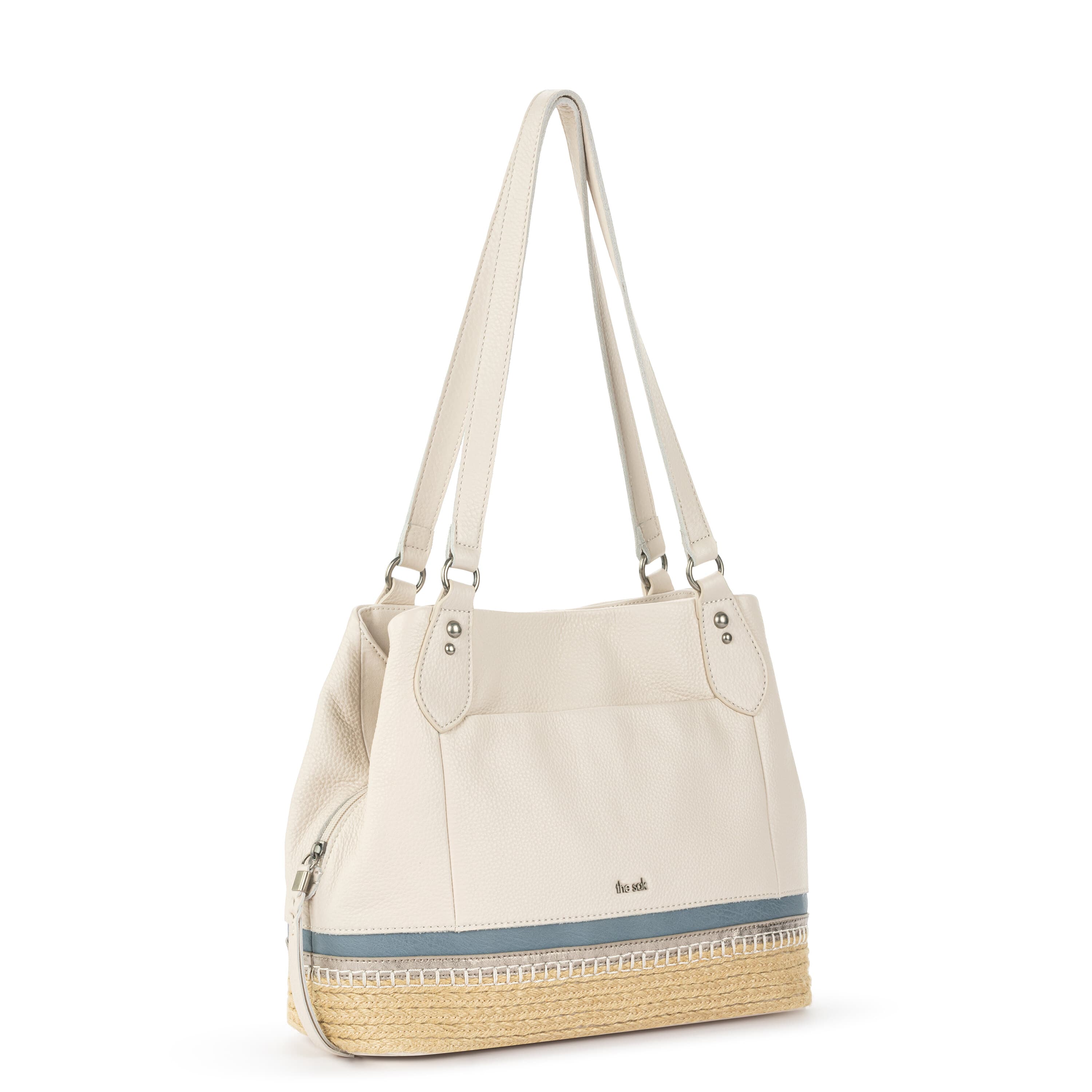 The Sak Melrose Satchel - Leather - Coastal Block Espadrille