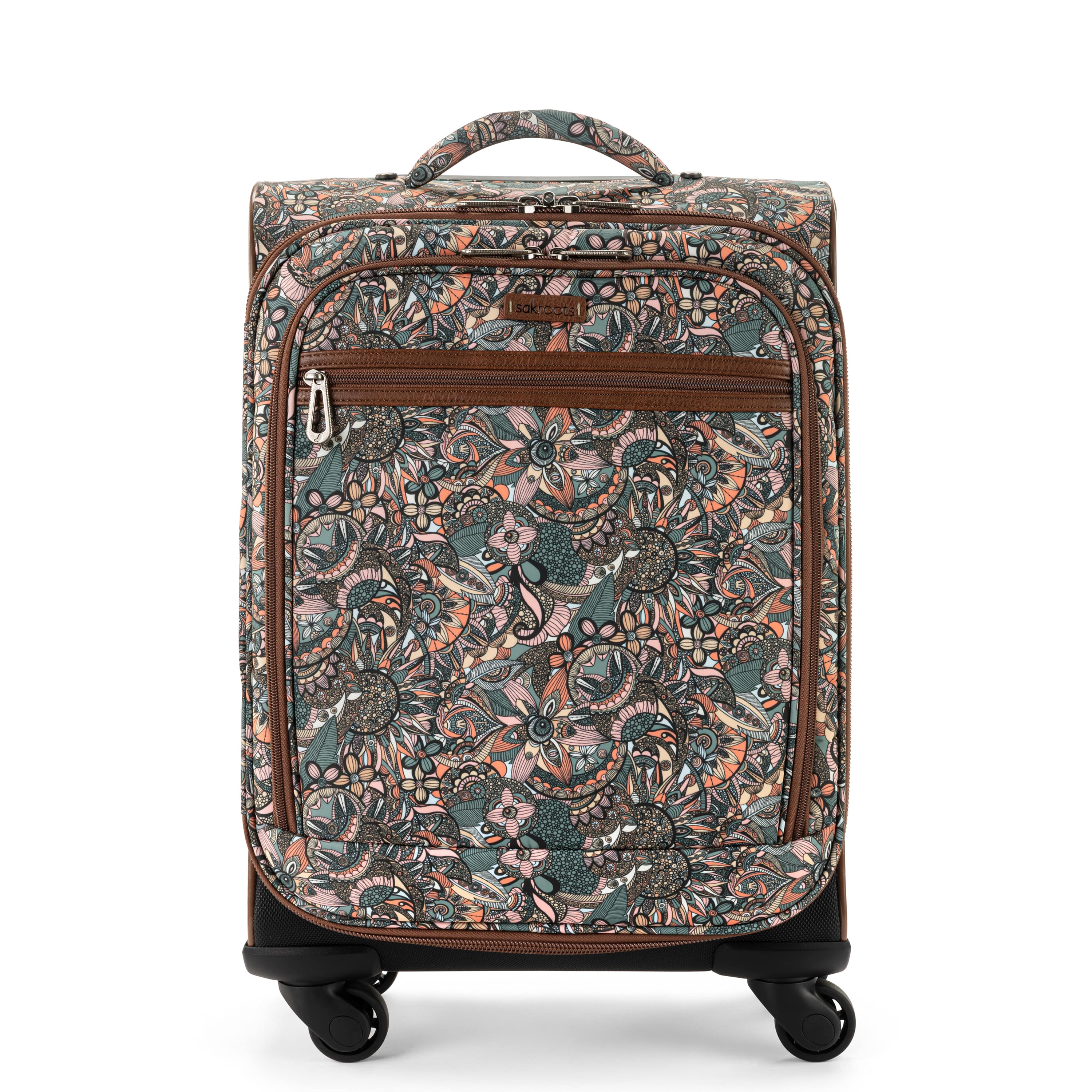 Sakroots On The Go 21" Spinner Luggage Bundle - EcoTwill - Sienna Spirit Desert