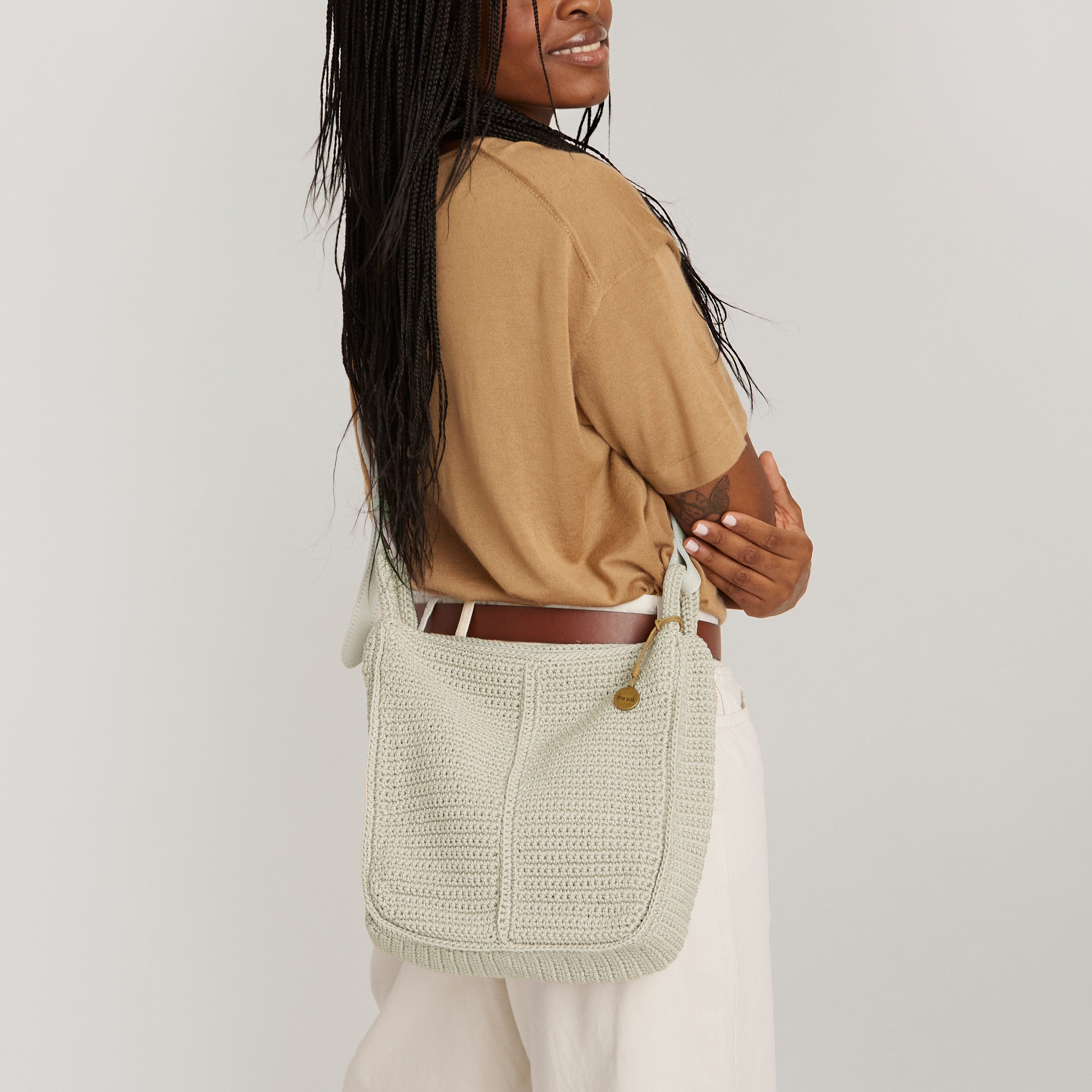 The Sak Los Feliz Crossbody - Hand Crochet - Ecru
