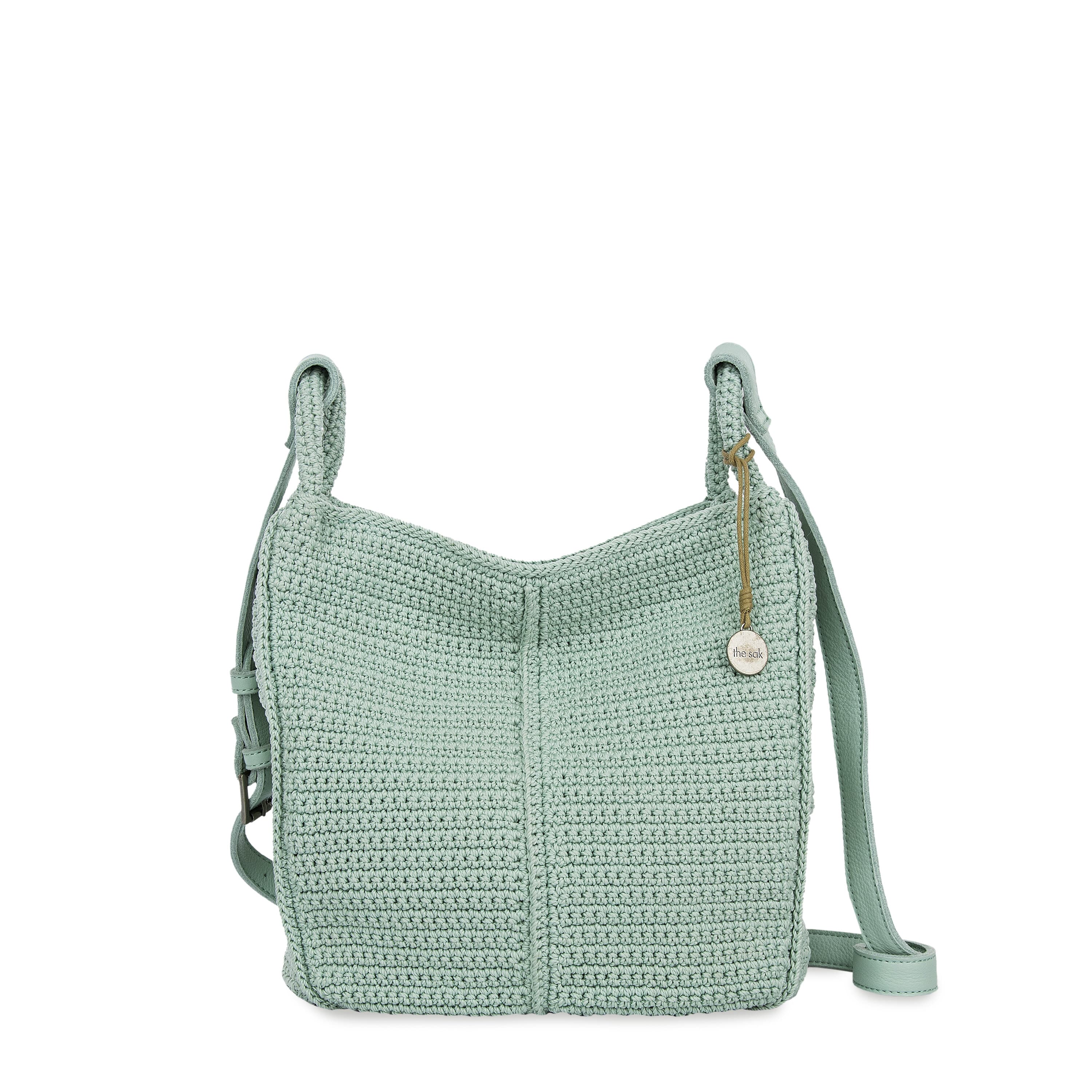 The Sak Los Feliz Crossbody - Hand Crochet - Aqua