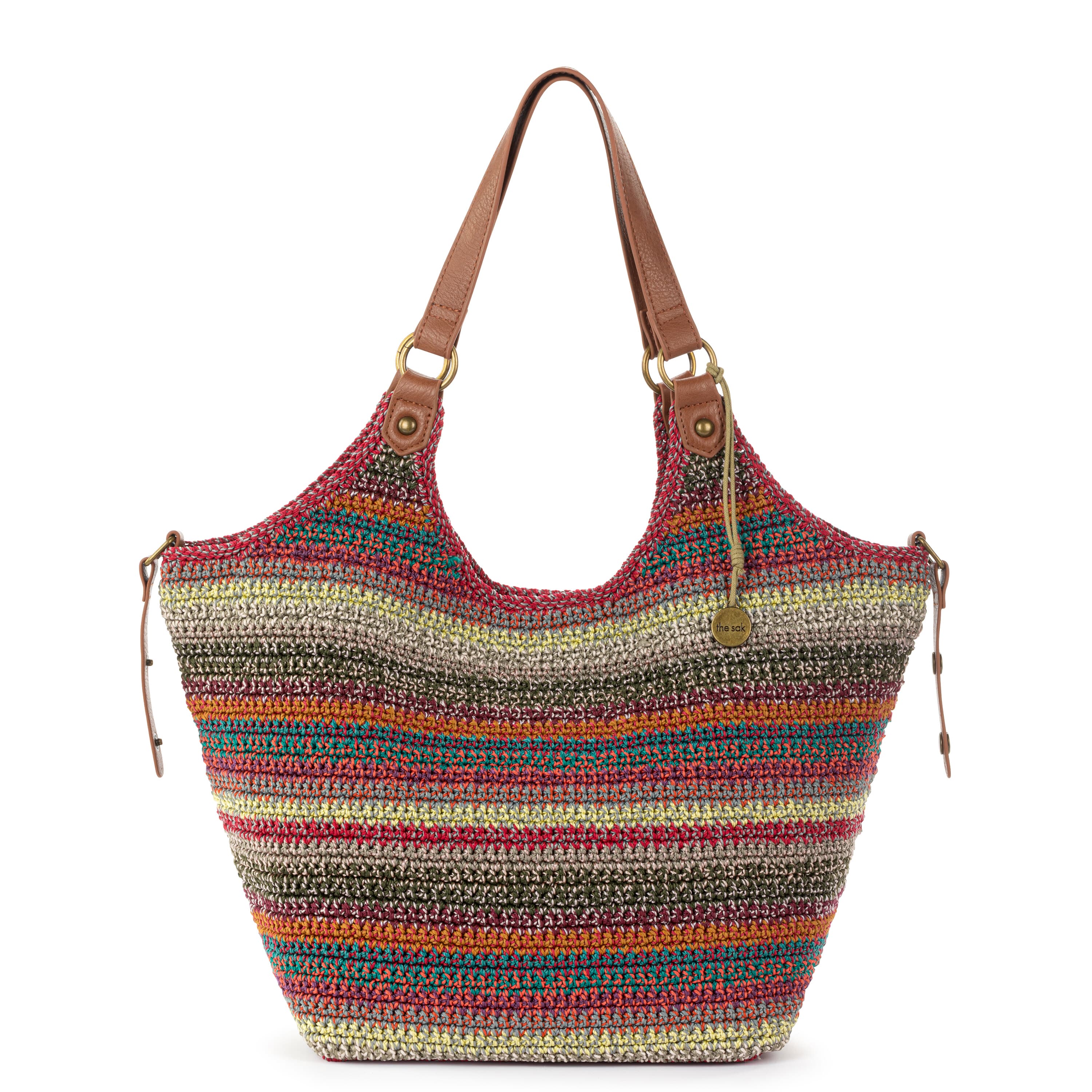 The Sak Roma Shopper - Hand Crochet - Sunset Stripe