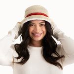 The Sak Lanie Bucket Hat - Hand Crochet - Retro Rainbow