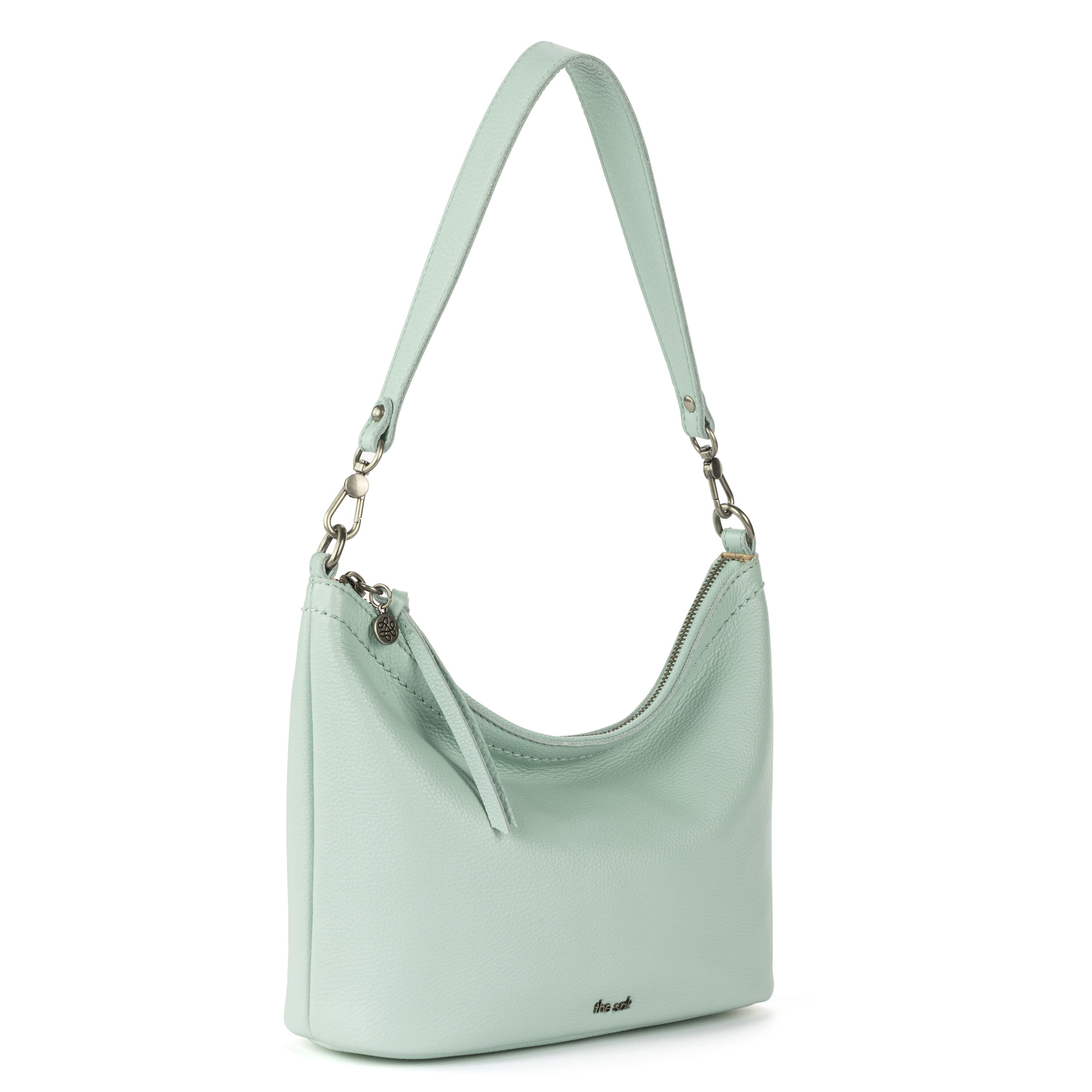 The Sak Jasmine Small Hobo - Leather - Aqua