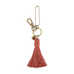 The Sak Dangles - Hand Crochet - Cayenne and Purple Haze