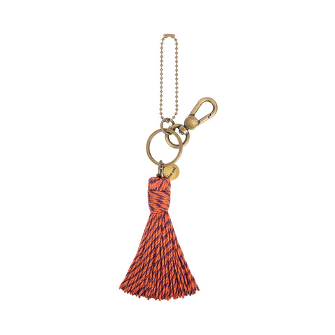 The Sak Dangles - Hand Crochet - Cayenne and Purple Haze