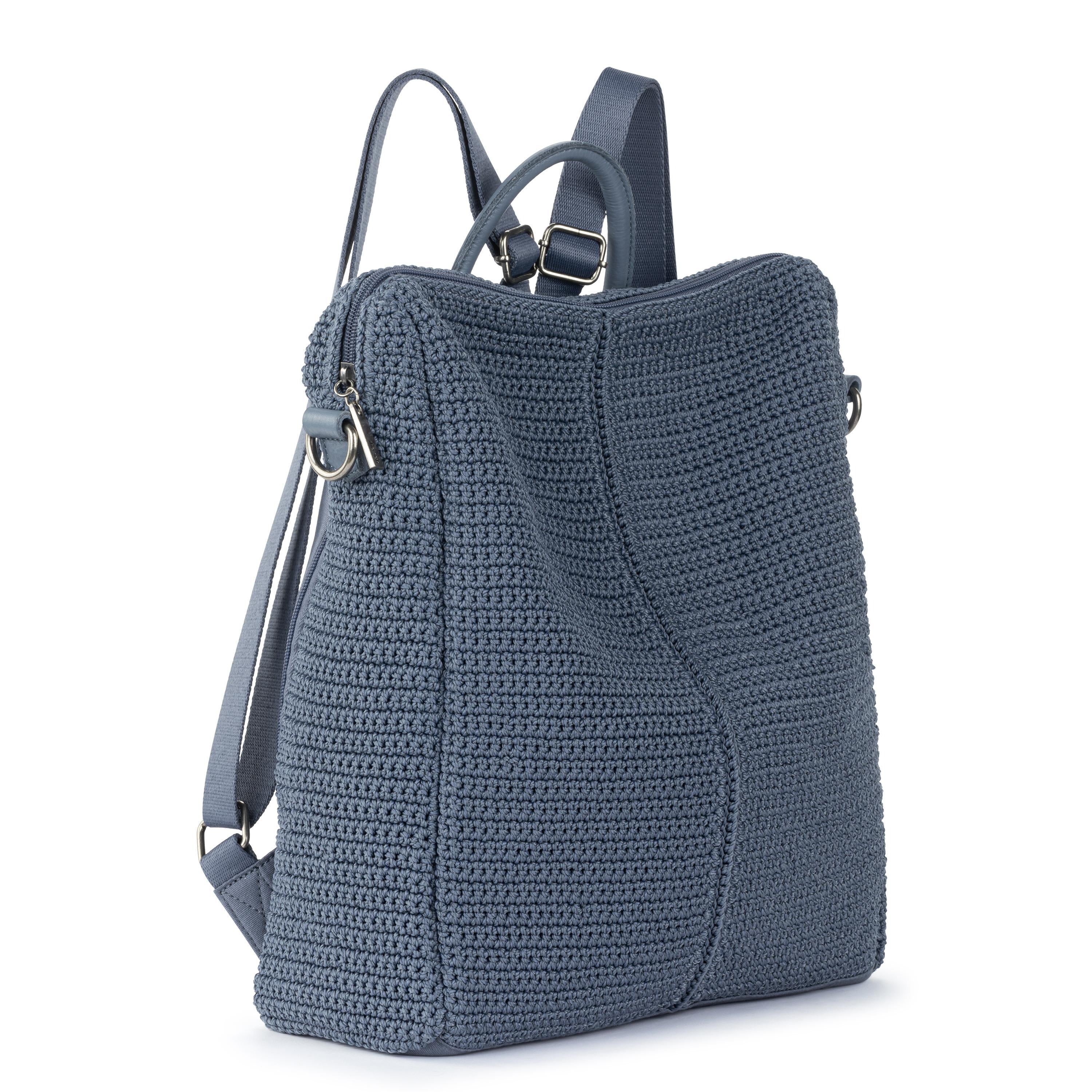 The Sak Los Feliz Backpack - Hand Crochet - Maritime