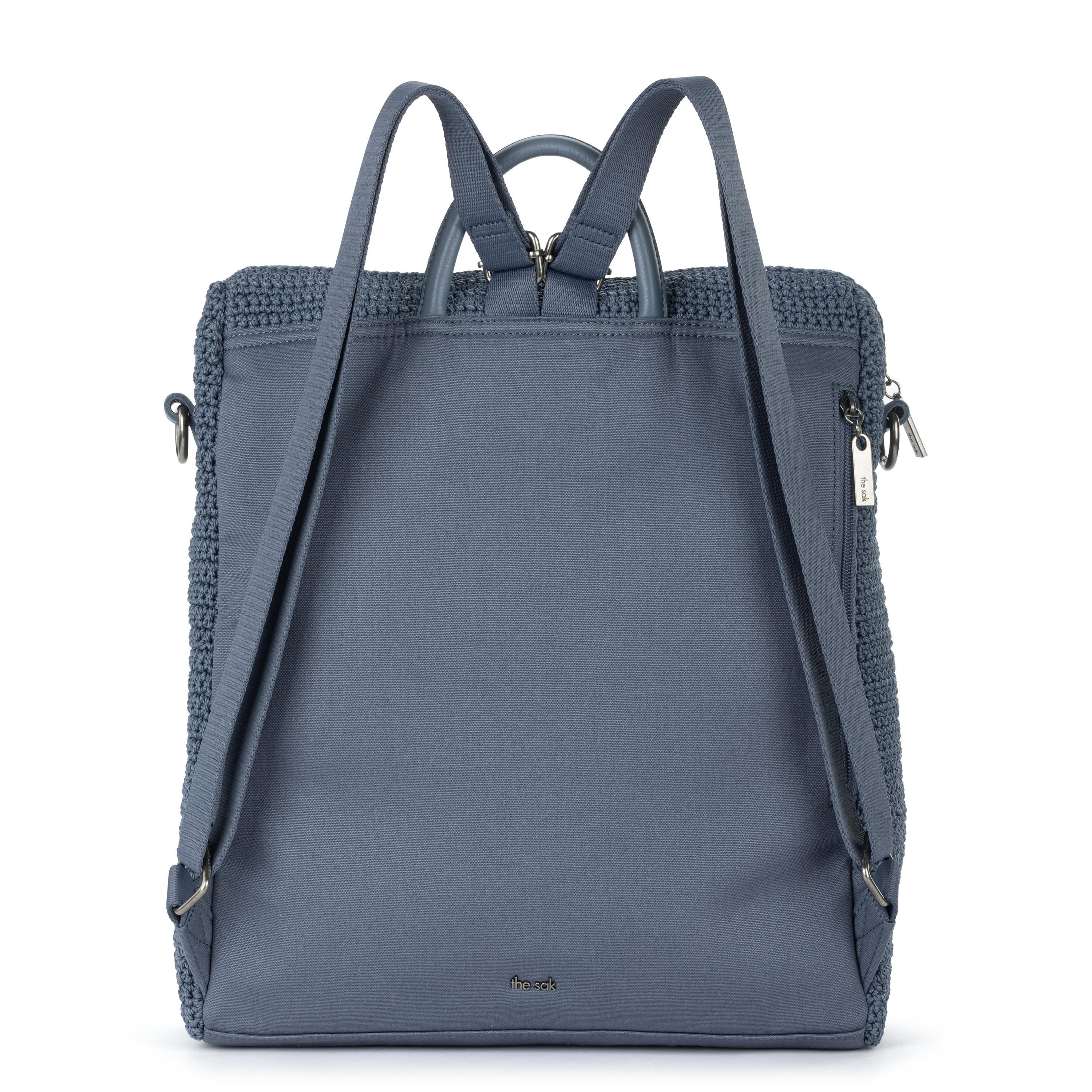 The Sak Los Feliz Backpack - Hand Crochet - Maritime