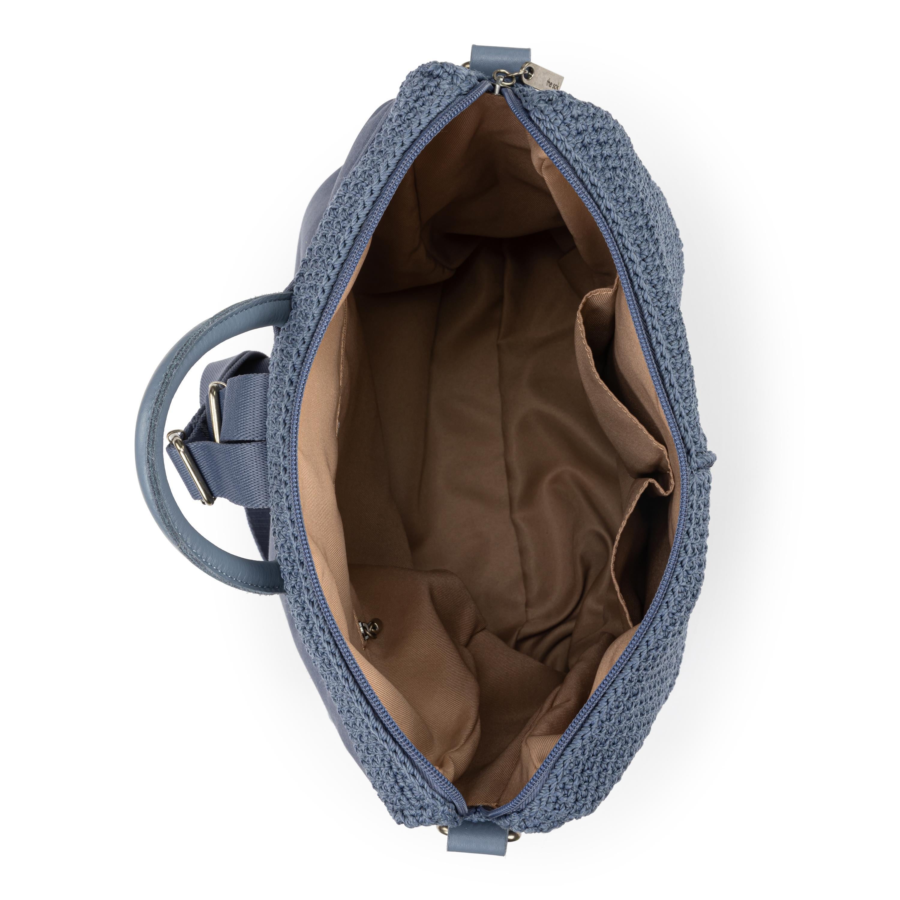 The Sak Los Feliz Backpack - Hand Crochet - Maritime