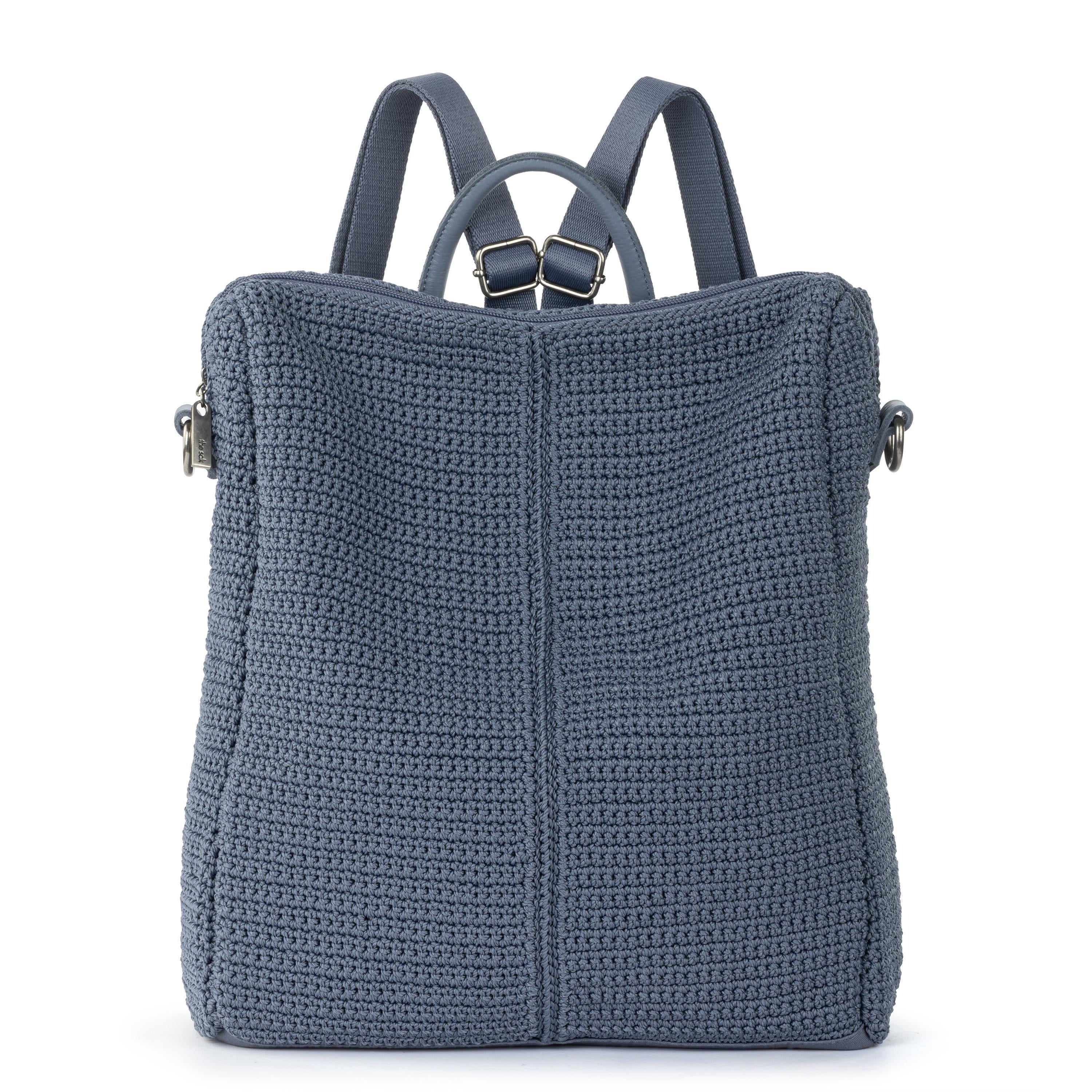 The Sak Los Feliz Backpack - Hand Crochet - Maritime