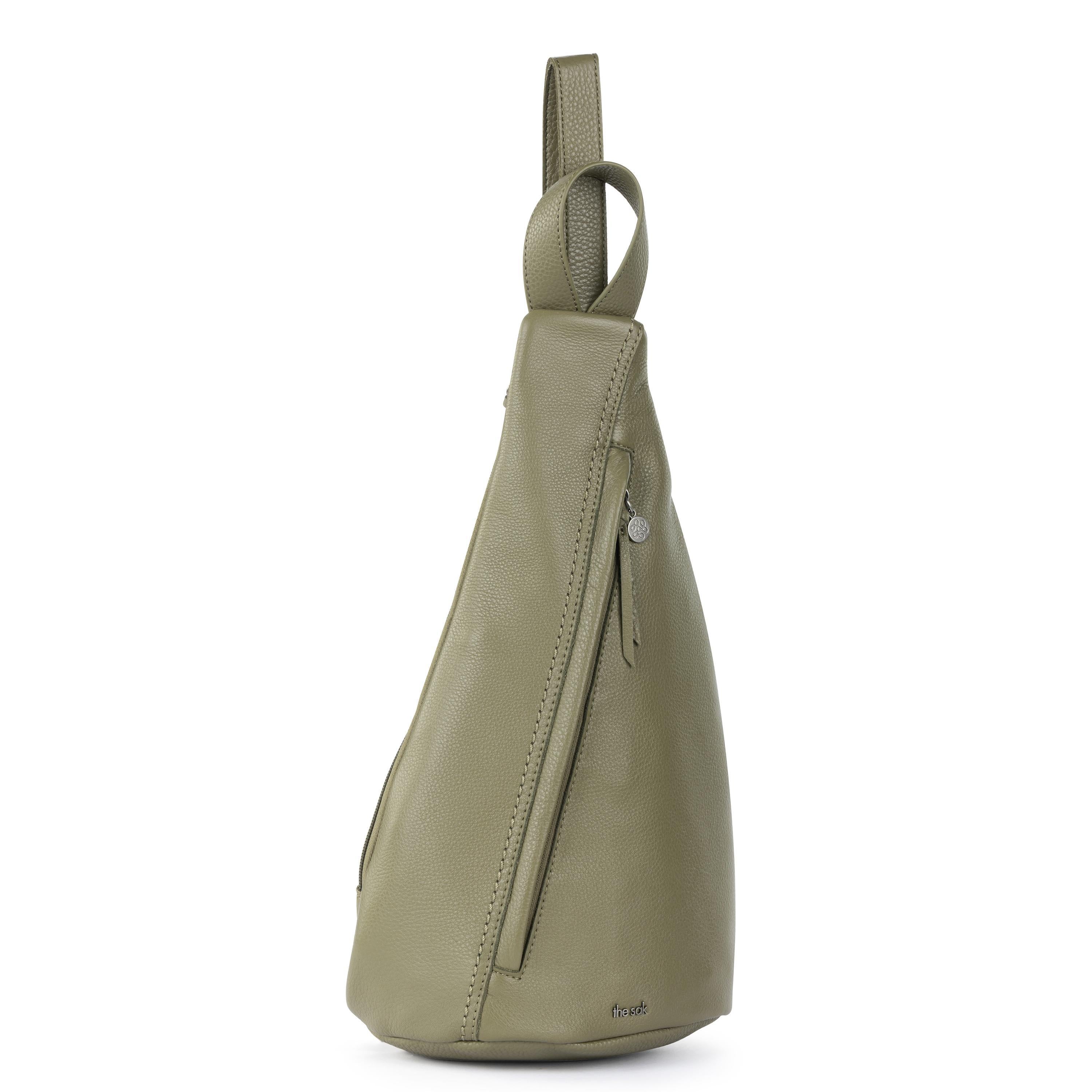 The Sak Geo Sling Backpack - Leather - Loden