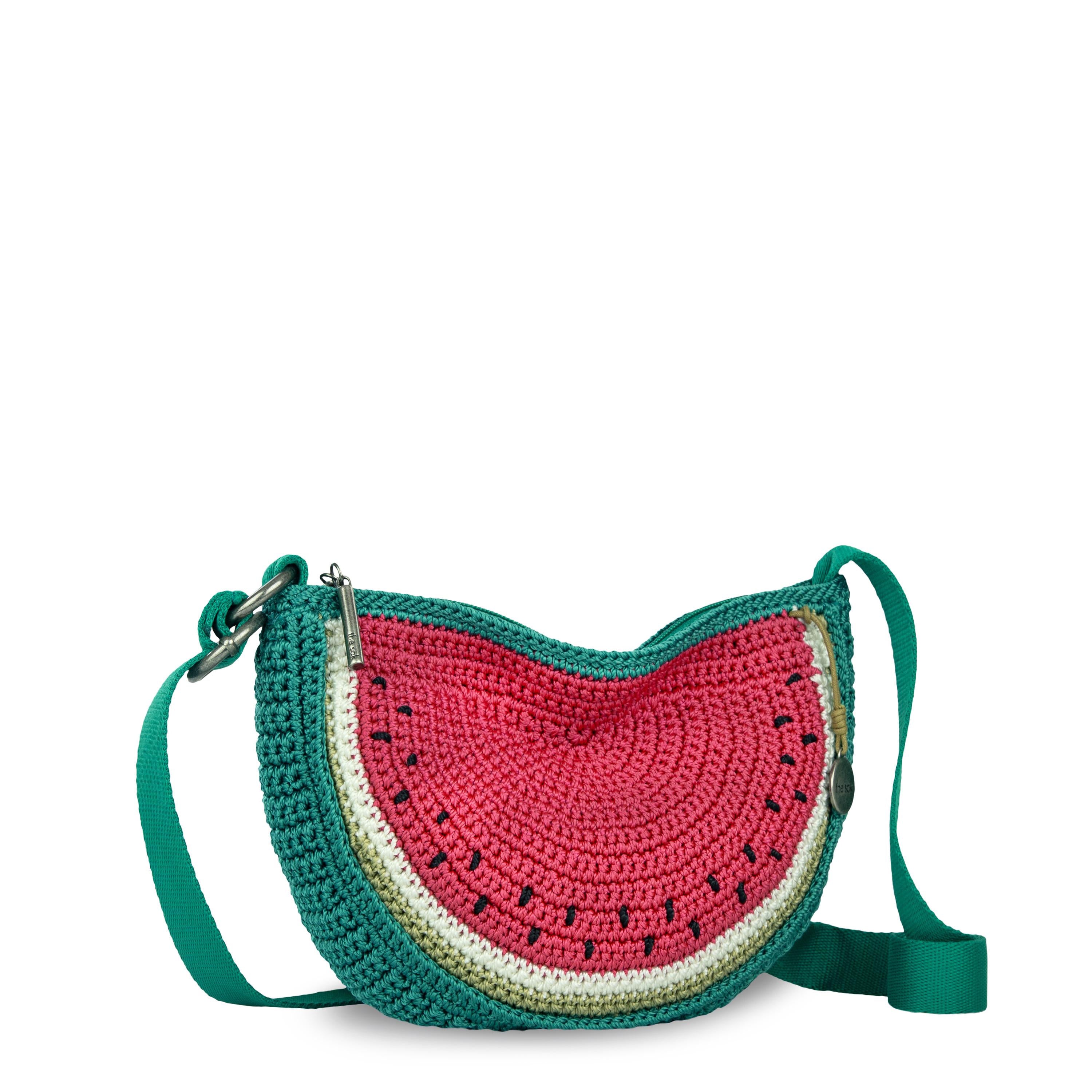 The Sak Ryder Small Crossbody - Hand Crochet - Watermelon