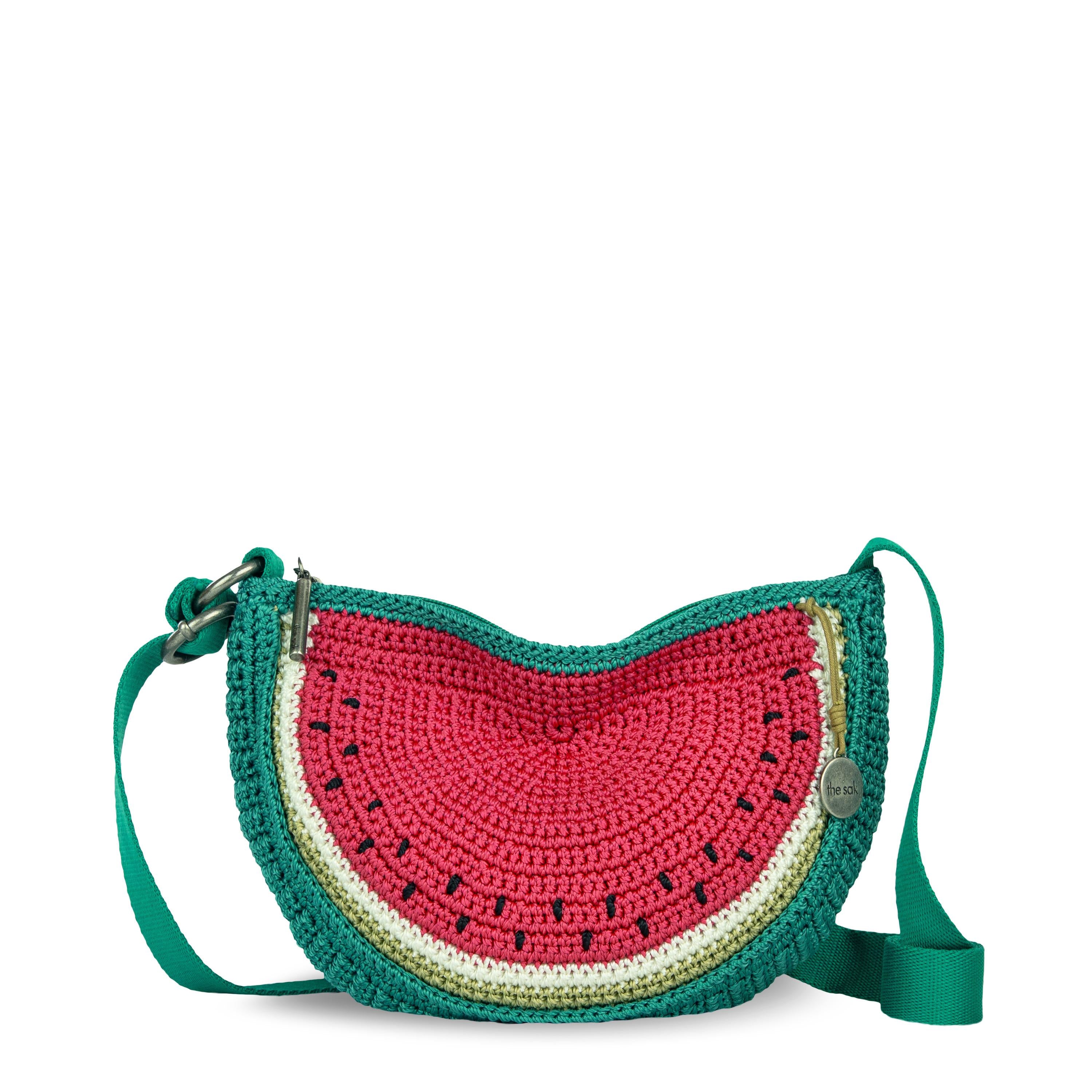 The Sak Ryder Small Crossbody - Hand Crochet - Watermelon