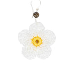 The Sak Leilani Floral Earrings - Hand Crochet - Natural