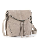 The Sak Silverlake Flap Crossbody - Leather - Sand Suede