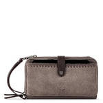 The Sak Los Feliz Large Tote and Iris Smartphone Wallet Bundle - Leather - Mushroom Suede