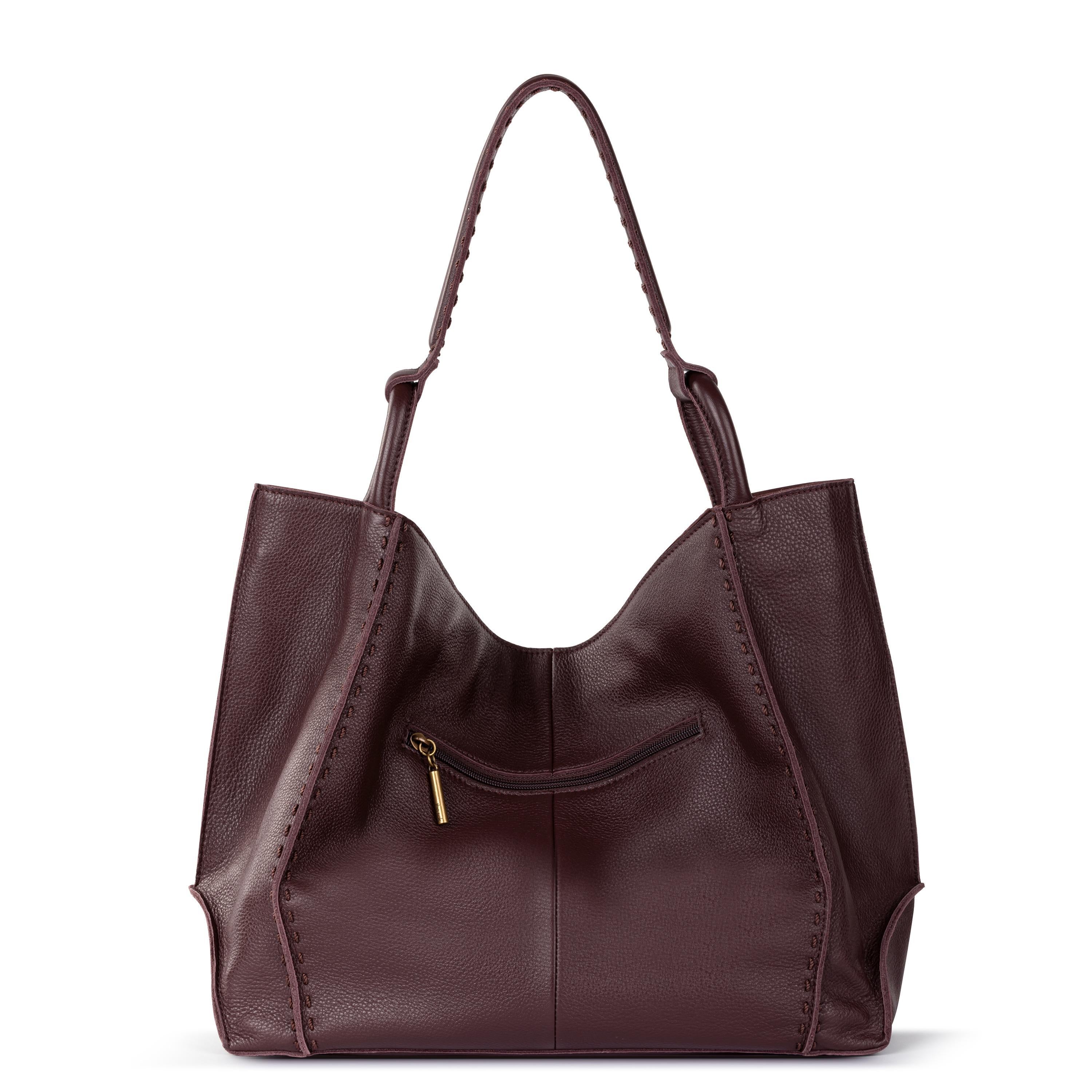 The Sak Los Feliz Large Tote - Leather - Mahogany