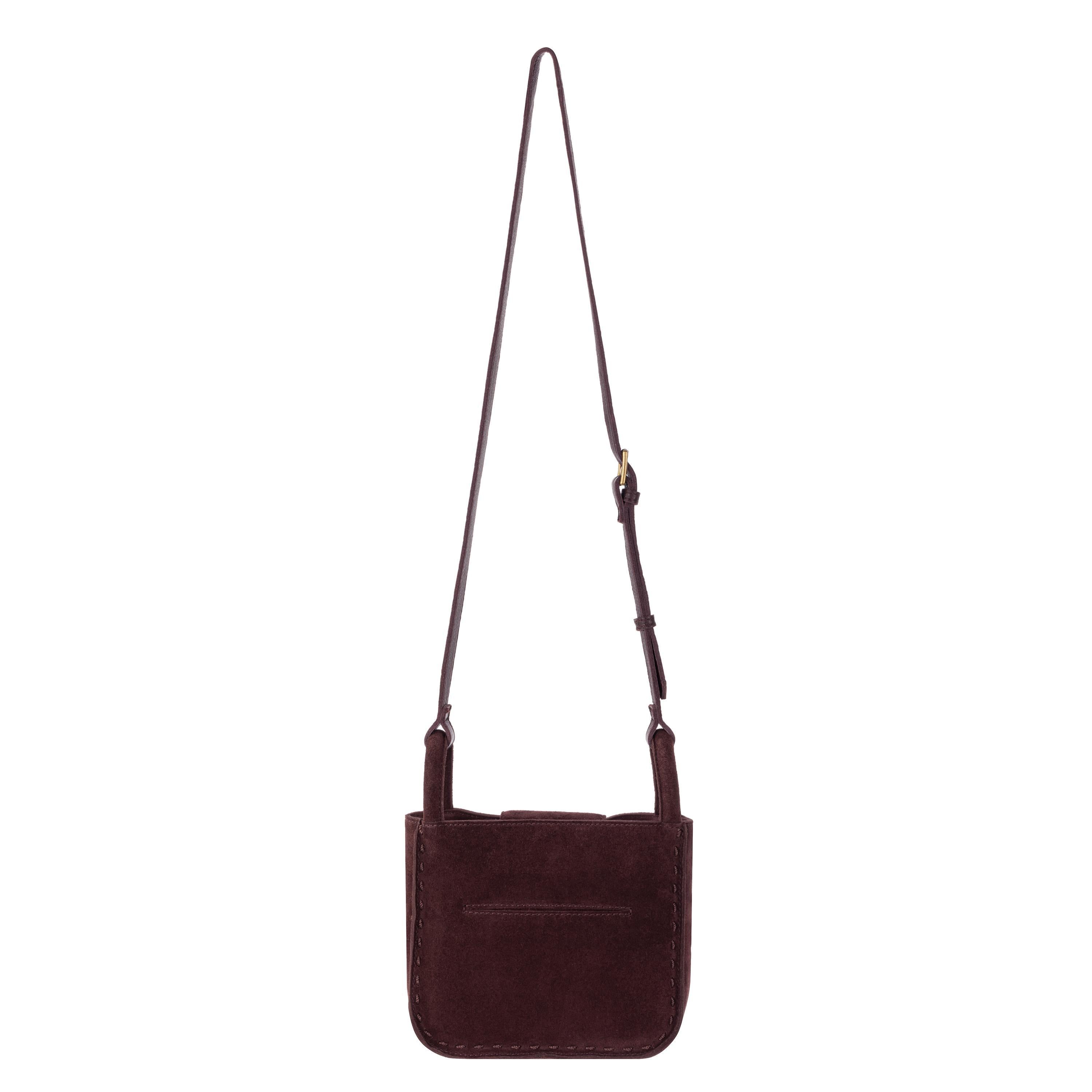 The Sak Los Feliz Mini Crossbody - Leather - Mahogany Suede