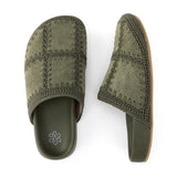 The Sak Bolinas Clog - Leather - Moss Suede Patch