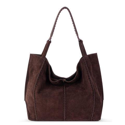 The Sak Los Feliz Large Tote - Leather - Mahogany Suede