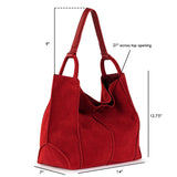 The Sak Los Feliz Large Tote - Leather - Scarlet Suede