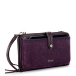 The Sak Iris Smartphone Wallet - Leather - Aubergine Suede