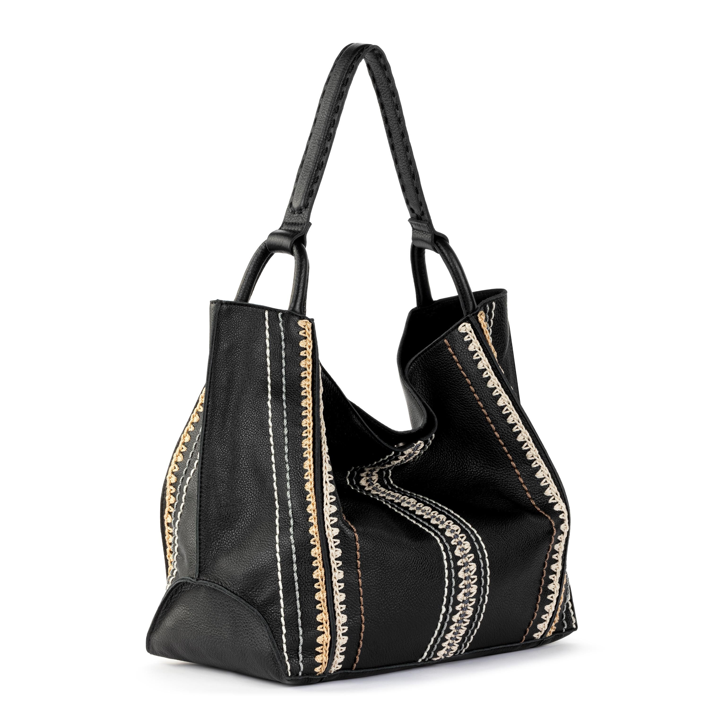 The Sak Los Feliz Large Tote - Leather - Black Neutral Seminyak