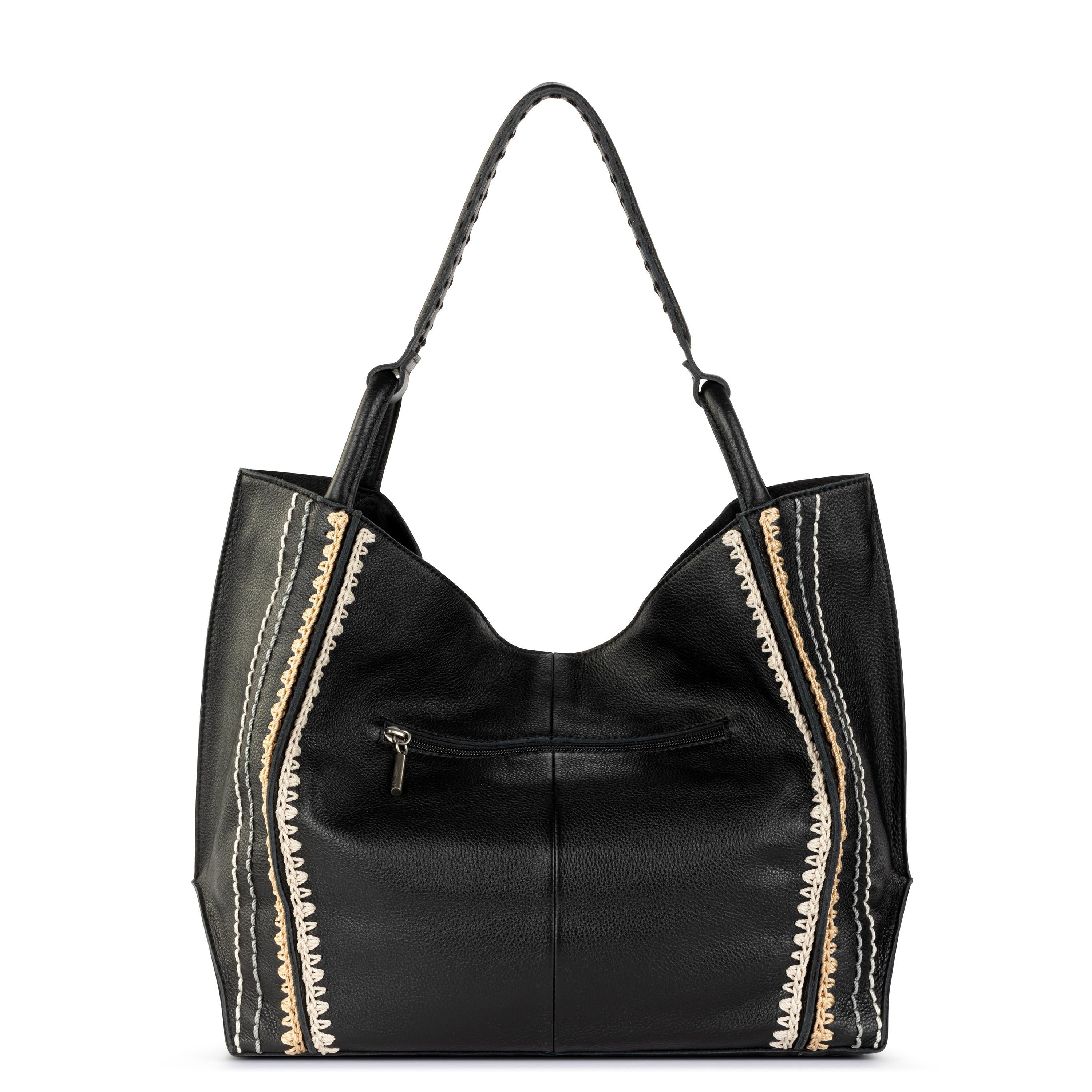 The Sak Los Feliz Large Tote - Leather - Black Neutral Seminyak