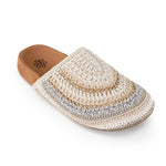 The Sak Bolinas Clog - Hand Crochet - Sand Stripe