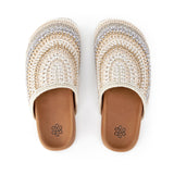The Sak Bolinas Clog - Hand Crochet - Sand Stripe