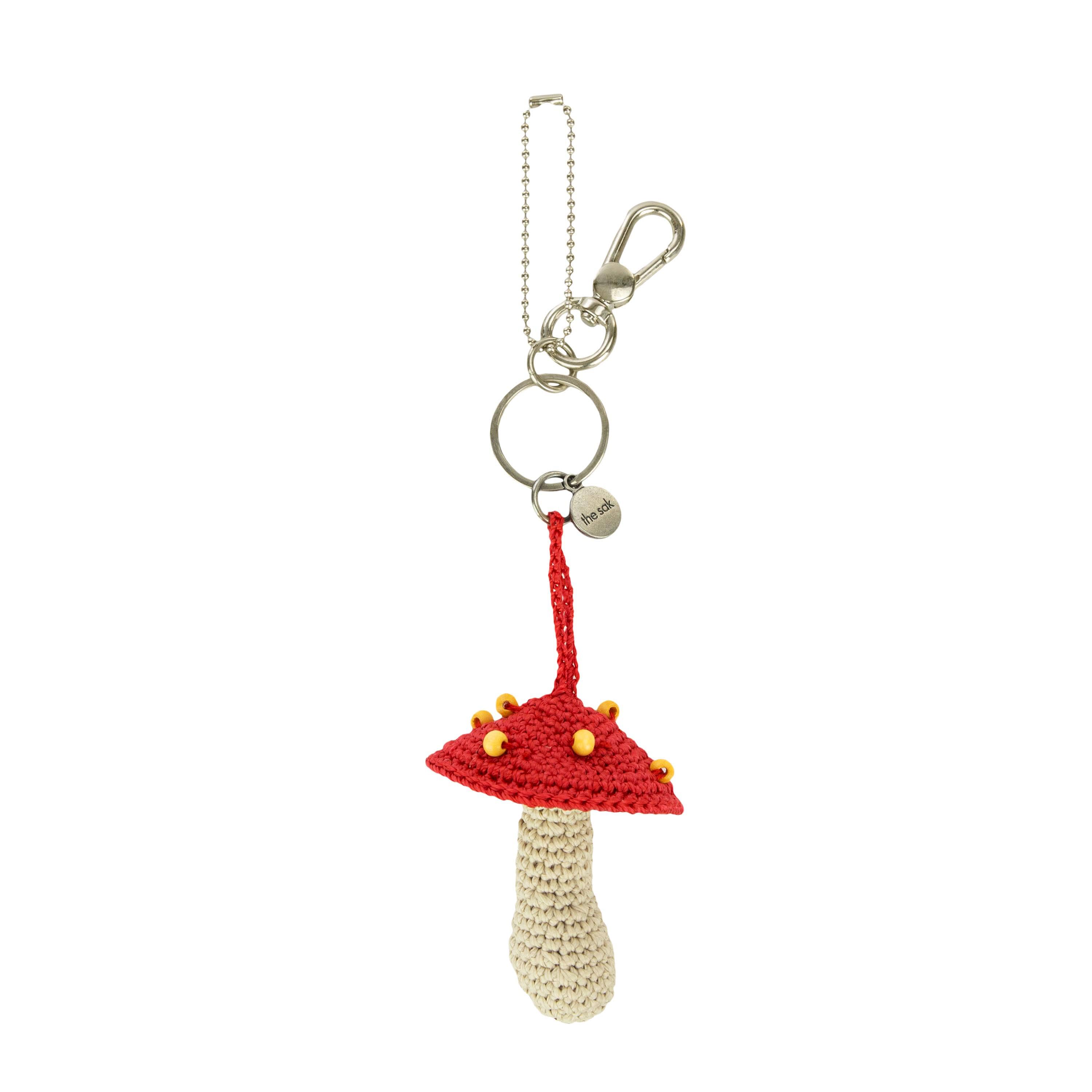 The Sak Yarnicharmz Dangle - Hand Crochet - Mushroom