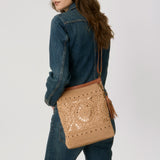 The Sak Lucia Crossbody - Hand Crochet - Bamboo Medallion