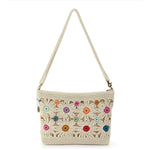 The Sak Lumi Crossbody - Hand Crochet - Natural Multi Flowers