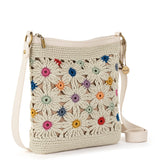 The Sak Lucia Crossbody - Hand Crochet - Natural Multi Flowers