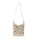 The Sak Lucia Crossbody - Hand Crochet - Natural Multi Flowers